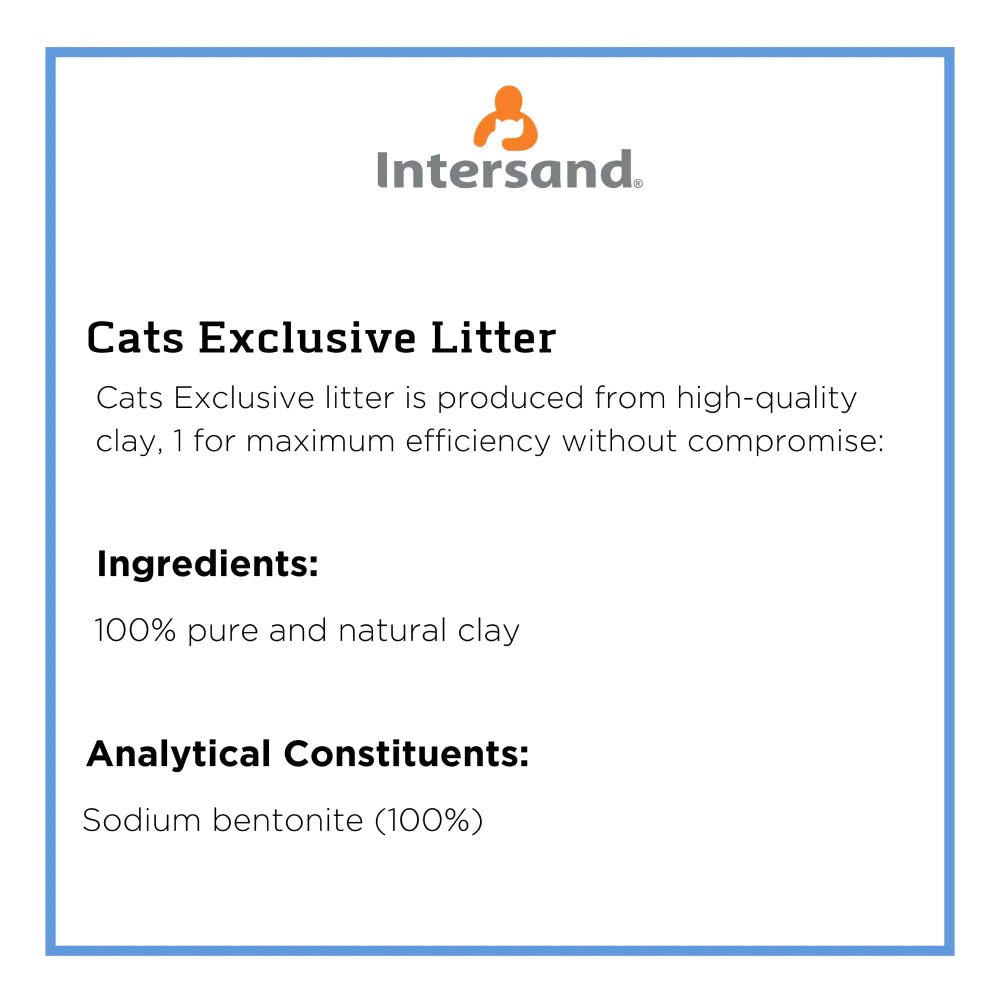 Intersand Cat's Exclusive Sodium Bentonite Sand & Baby Powder Scented Cat Litter