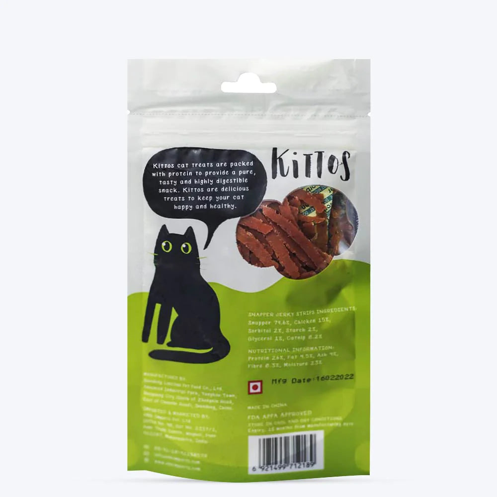 Kittos Snapper Jerky Strip Cat