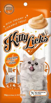 Kitty licks Chicken With tuna 15g (15 x 4 pcs)