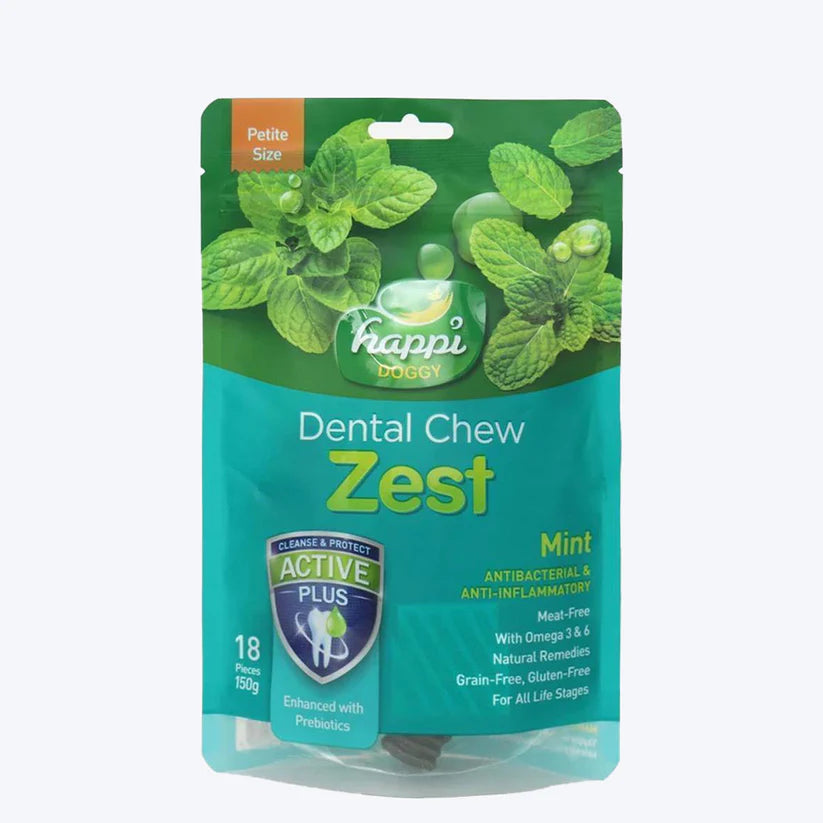 Happi Doggy Dental Chew Zest - Mint