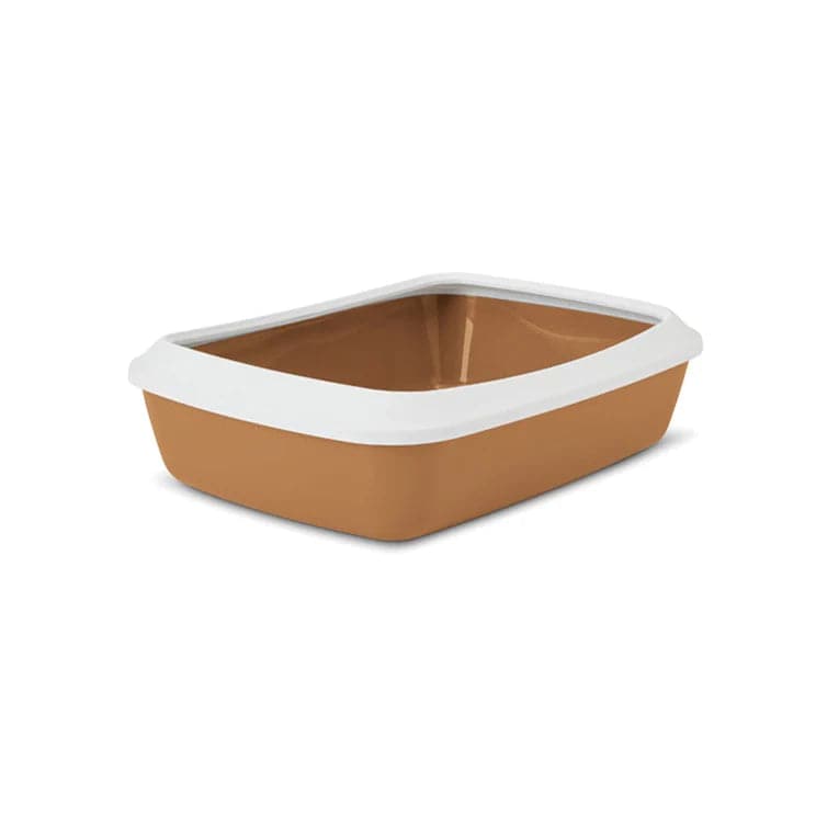 Iriz Cat Litter Tray Rim Nordic Brown 12.5cm