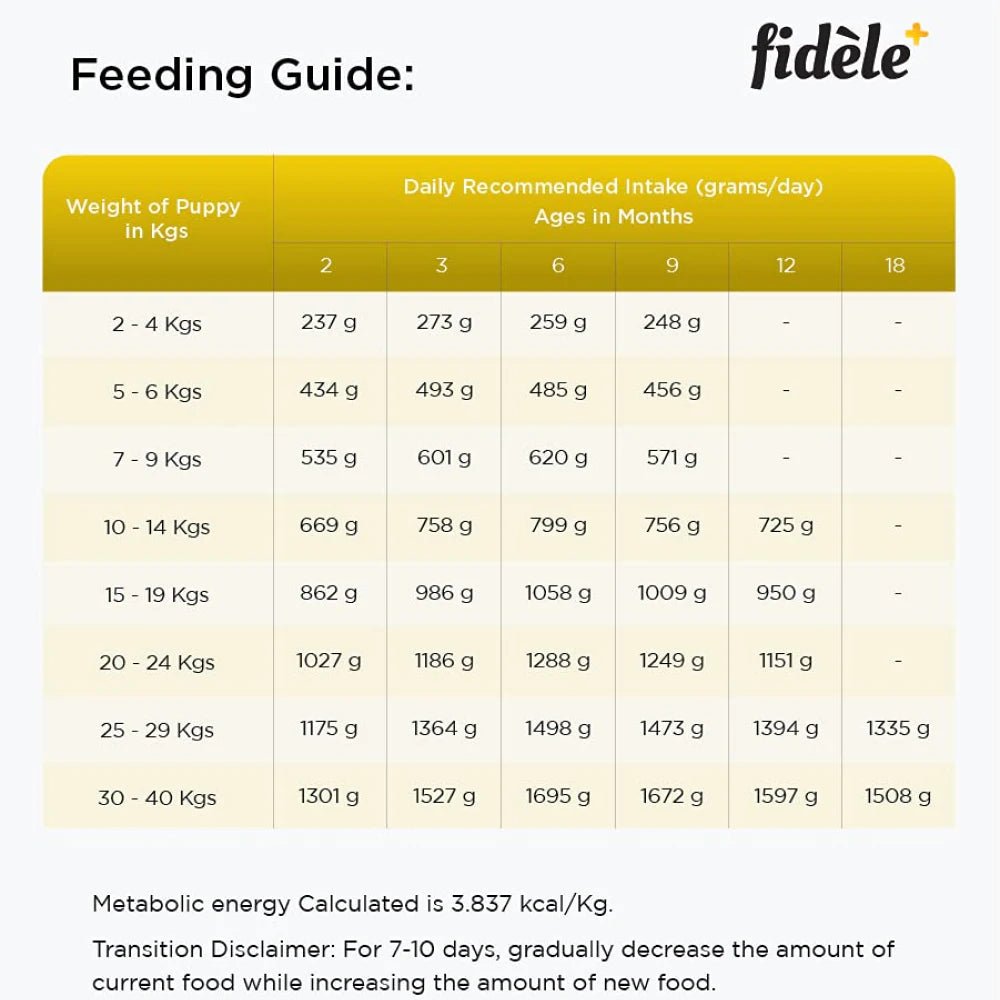 Fidele plus Large Puppy 1kg - Petzzing