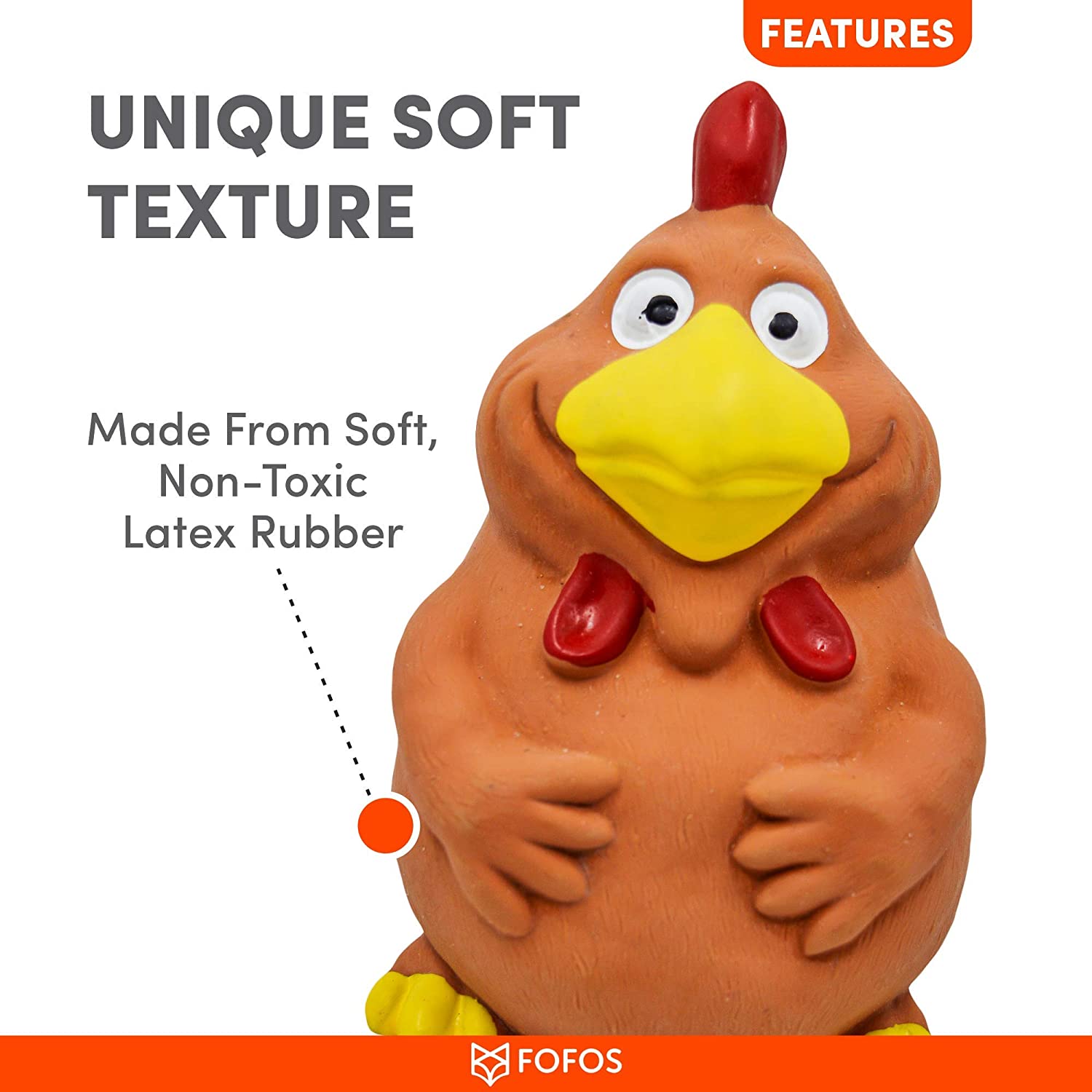 FOFOS Latex Bi Toy Rooster - Petzzing