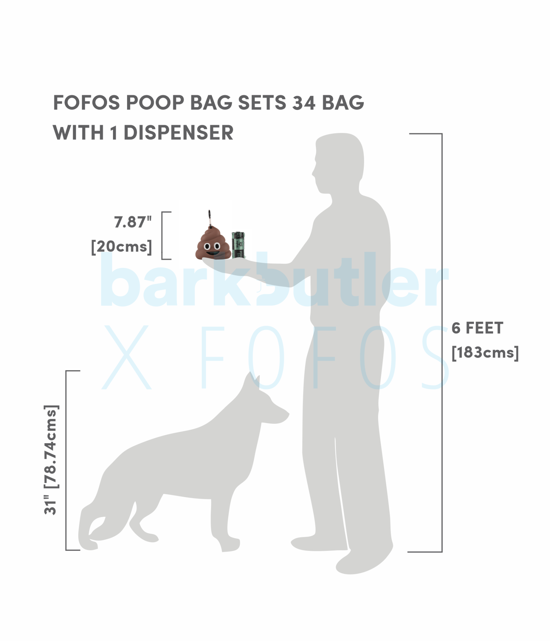 FOFOS Poop Bags Dispenser - Petzzing