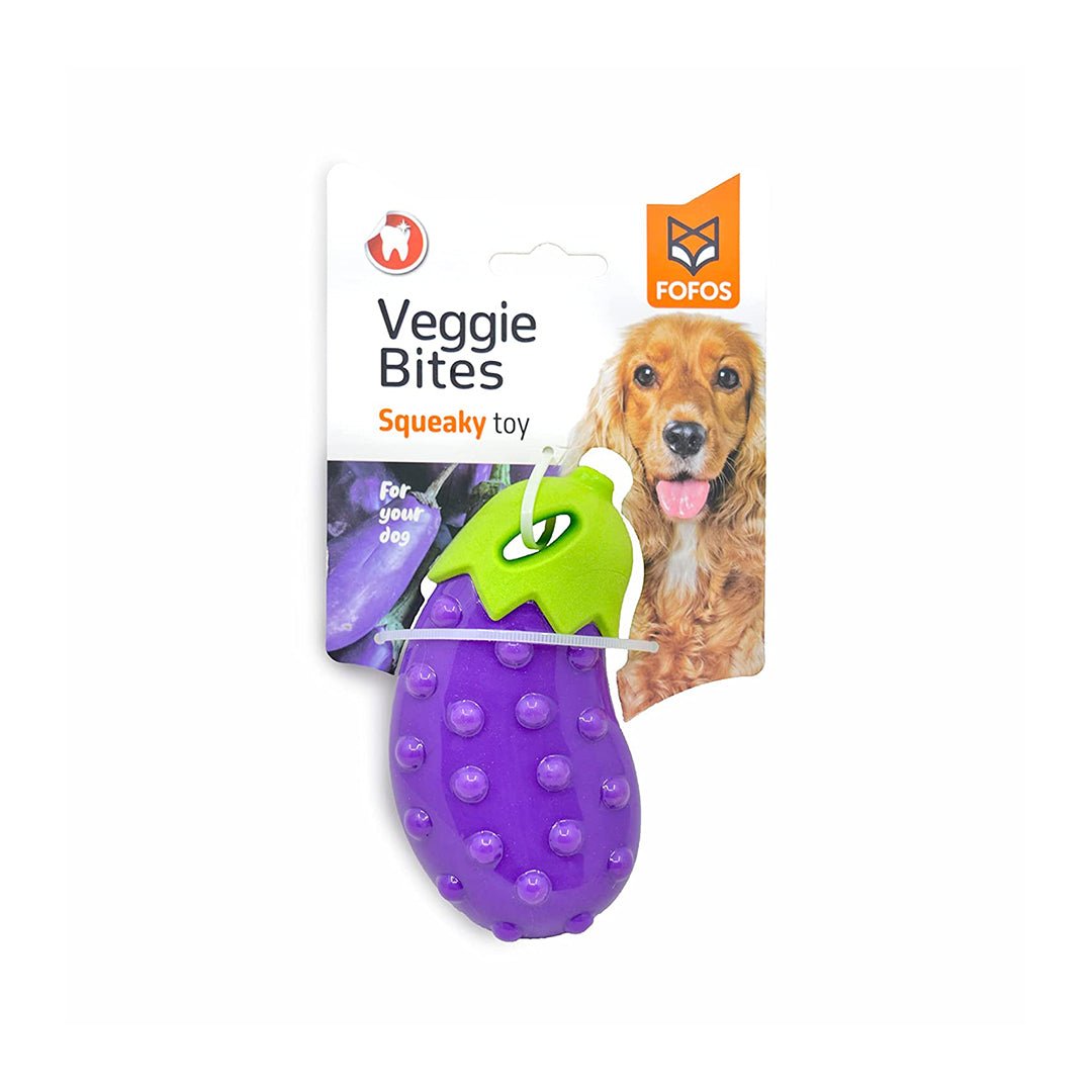 FOFOS Squeaky Toy Eggplant - Petzzing