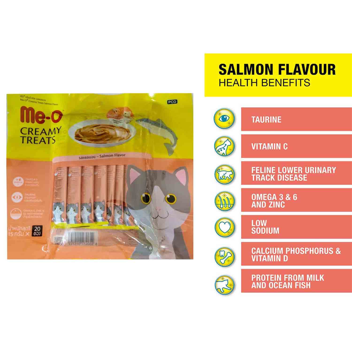 Meo Creamy Treat Salmon - Petzzing