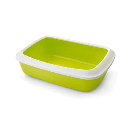 Iriz Cat Litter Tray Rim Lemon Green 12.5cm